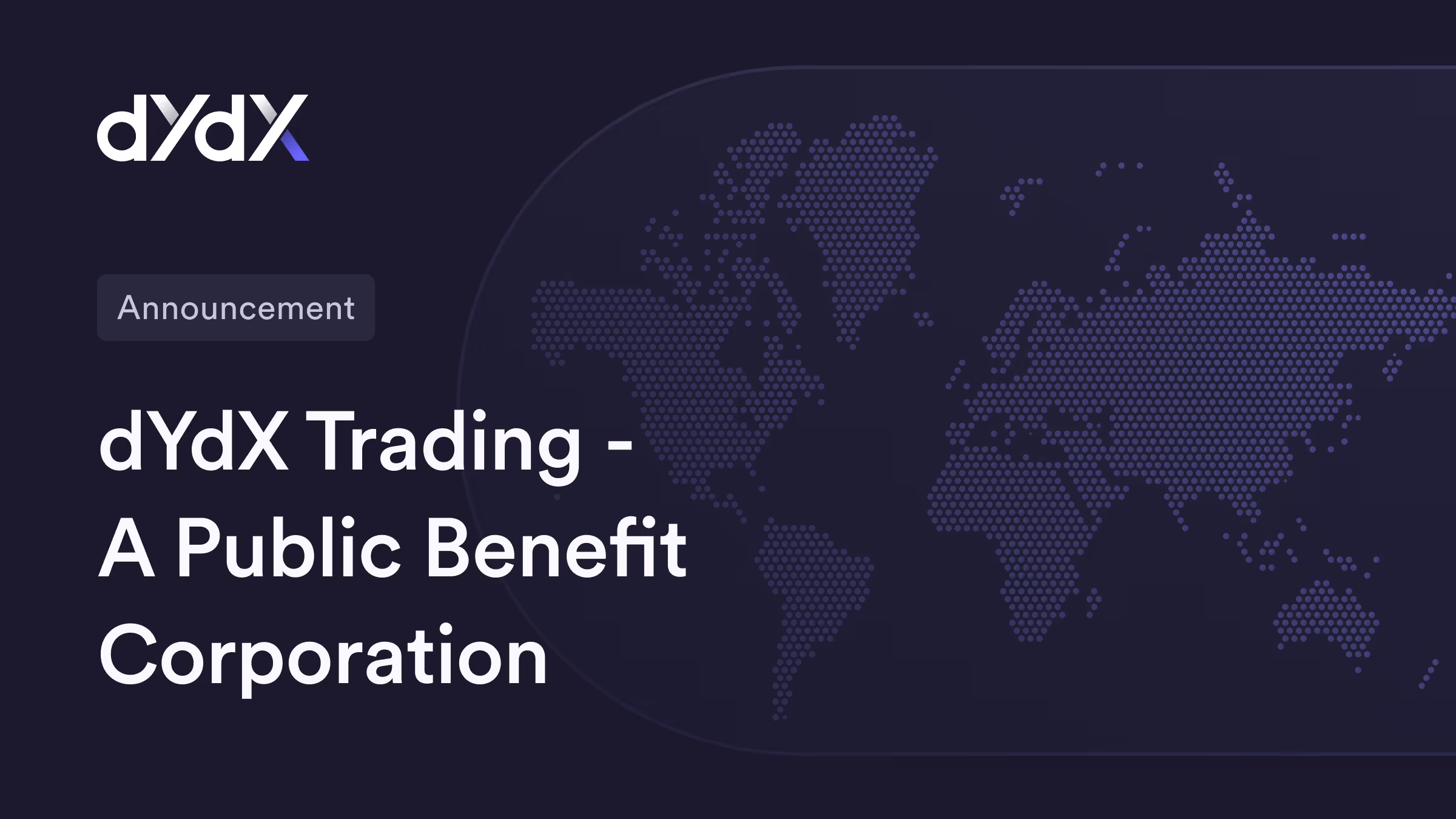 dYdX Trading - A Public Benefit Corporation