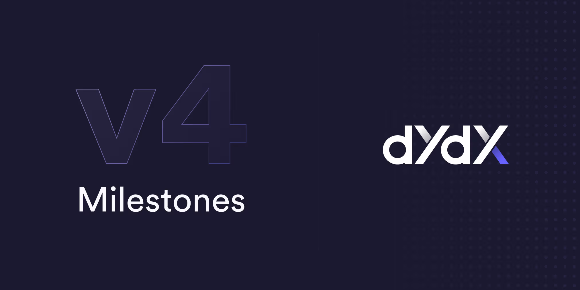 v4 Milestones
