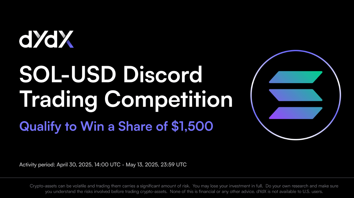 SOL-USD Trading Competition: Qualify to win a share of $1,500!